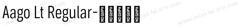 Aago Lt Regular字体转换